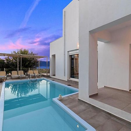 Cretan Sunset Villa Heated Pool Drámia Kültér fotó