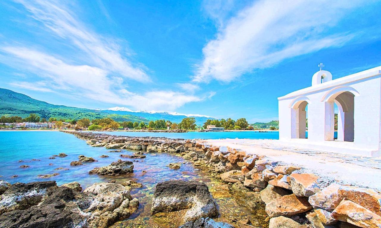 Cretan Sunset Villa Heated Pool Drámia Kültér fotó